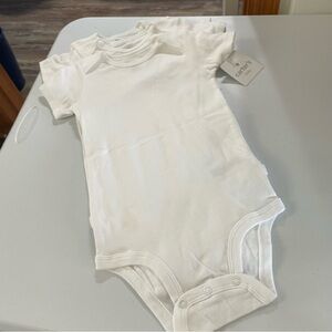 Carter's Classic 3 White Baby Bodysuits